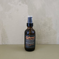 2oz glass bottle of beard oil