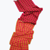 Chunky Plaid Table Runner - Dahlia