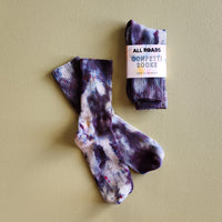 dark tie dye socks