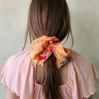 Confetti Giant Silk Scrunchie - Hot