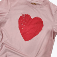 Heart Tee - Dusty Pink