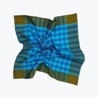 Grid Napkin Pair - Turquoise