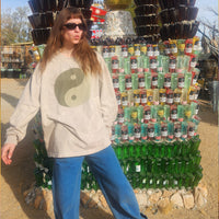 Yin Yang Long Sleeve Tee - Sand