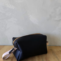 Leather Dopp Kit - Black