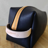 Leather Dopp Kit - Black