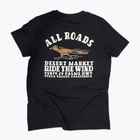 Black T-shirt with Roadrunner illustration on the back.