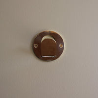 Single Tab Wall Hook - Brass