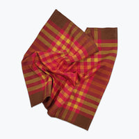 Grid Napkin Pair - Chutney