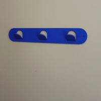Triple Tab Hook - Matte Cobalt