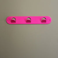 Triple Tab Hook - Fluro Pink Gloss