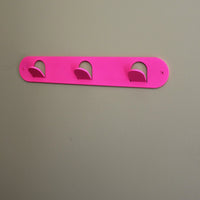 Triple Tab Hook - Fluro Pink Gloss