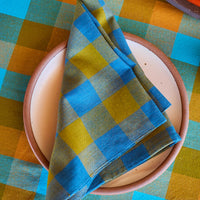 Big Gingham Napkin Pair - Lake