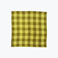 Big Gingham Napkin Pair - Limon