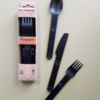 Magnetic Travel Cutlery - Black