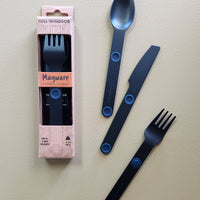 Magnetic Travel Cutlery - Blue