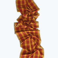 Waffle Plaid Table Runner - Naranja