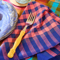 Grid Napkin Pair - Navy