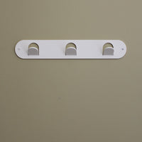 Triple Tab Hook - Off-White Satin