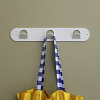 Triple Tab Hook - Off-White Satin