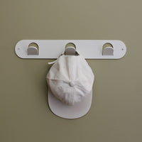 Triple Tab Hook - Off-White Satin