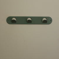 Triple Tab Hook - Olive Green Gloss