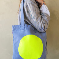 Everyday Canvas Circle Tote - Sky Blue