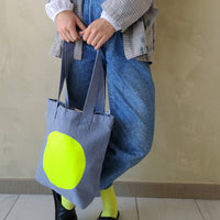 Everyday Canvas Circle Tote - Sky Blue