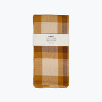 Charleston Plaid Napkin Pair - Sunflower