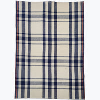 Cotton Tea Towel - Navy Plaid