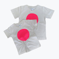Kids Circle Tee - Fluro Pink
