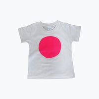 Kids Circle Tee - Fluro Pink