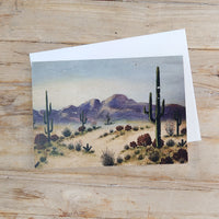 Desert Notecard - Saguaro Painting