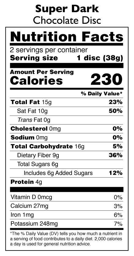 Chocolate Disc- 85% Super Dark
