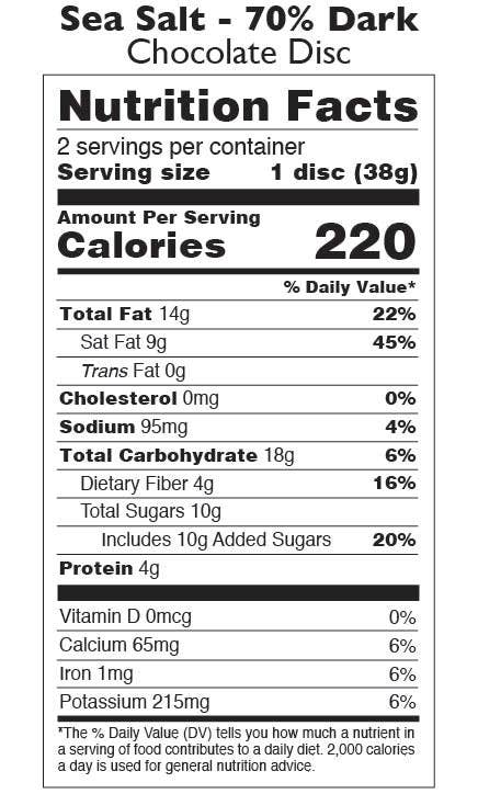 Chocolate Disc - Sea Salt