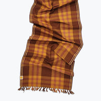 Charleston Plaid Table Runner - Amber