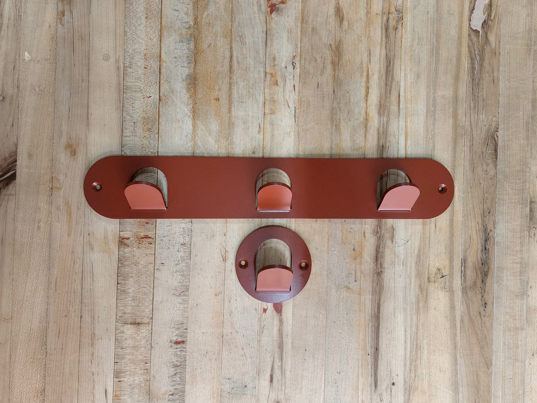 Triple Tab Hook - Matte Orange