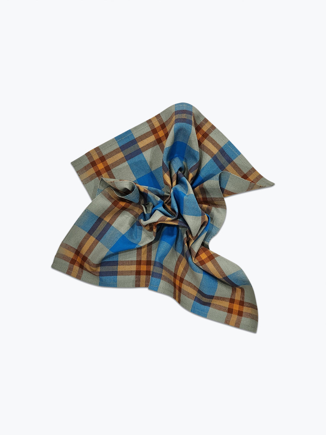 Charleston Plaid Napkin Pair - Bay