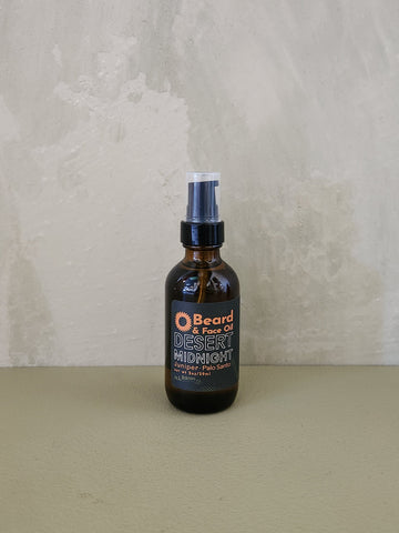 2oz glass bottle of beard oil