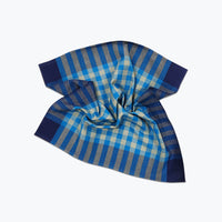 Grid Napkin Pair - Cerulean