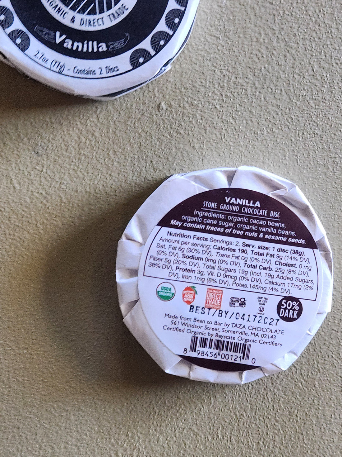 Chocolate Disc - Vanilla