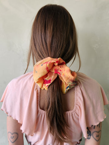 Confetti Giant Silk Scrunchie - Hot