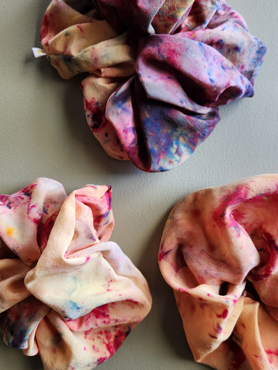 Confetti Giant Silk Scrunchie - Hot