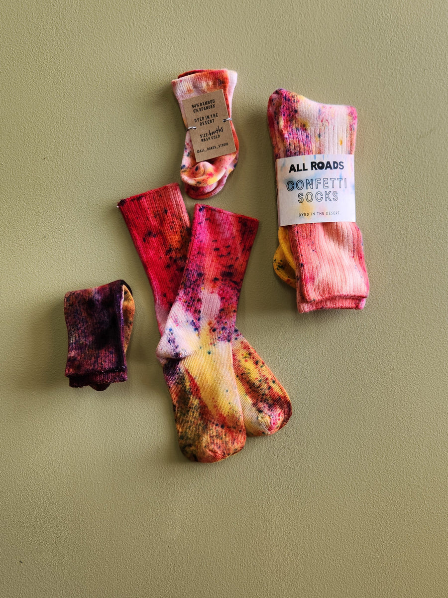 Kids Confetti Socks - Hot