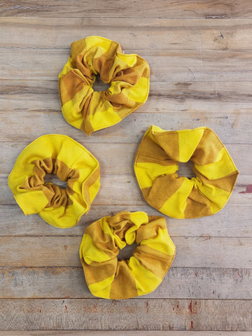 Cotton Scrunchie - Lemon & Mustard