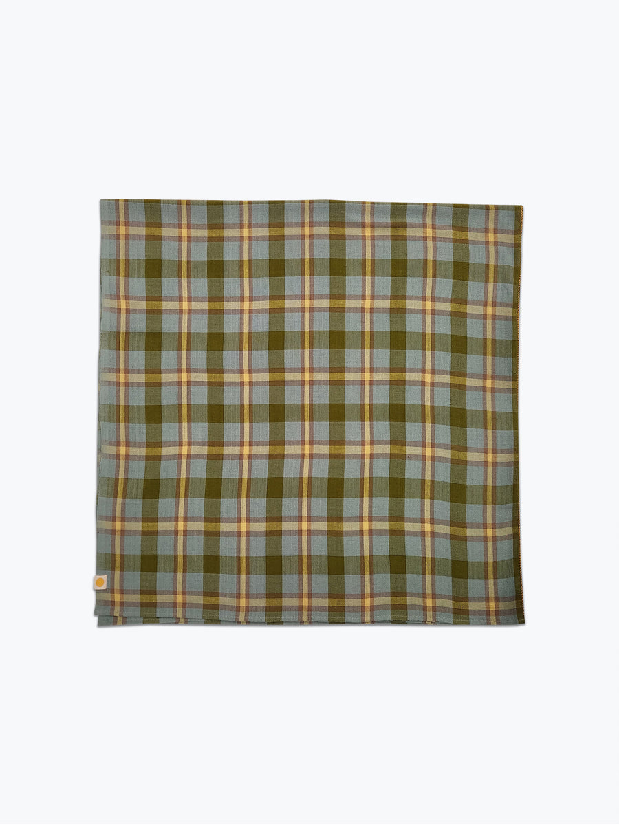 Charleston Plaid Square Tablecloth - Loden