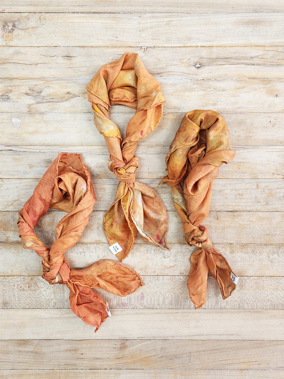 Rust Silk bandana by All Roads