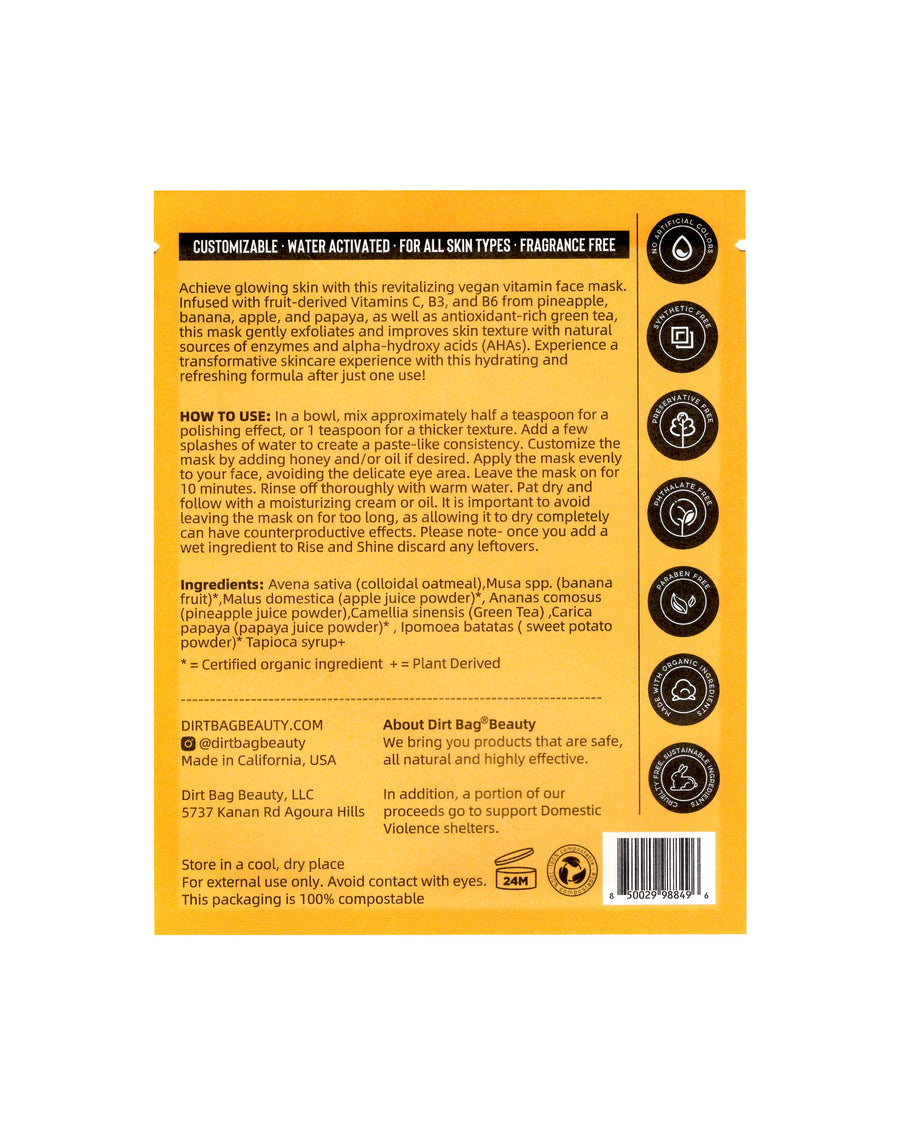 Face Mask  - Rise & Shine