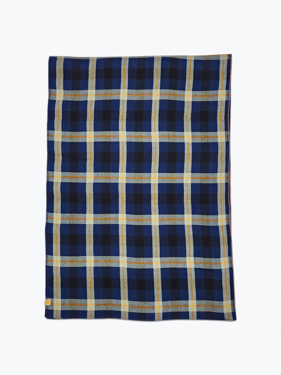 Charleston Plaid Tablecloth - Azurite