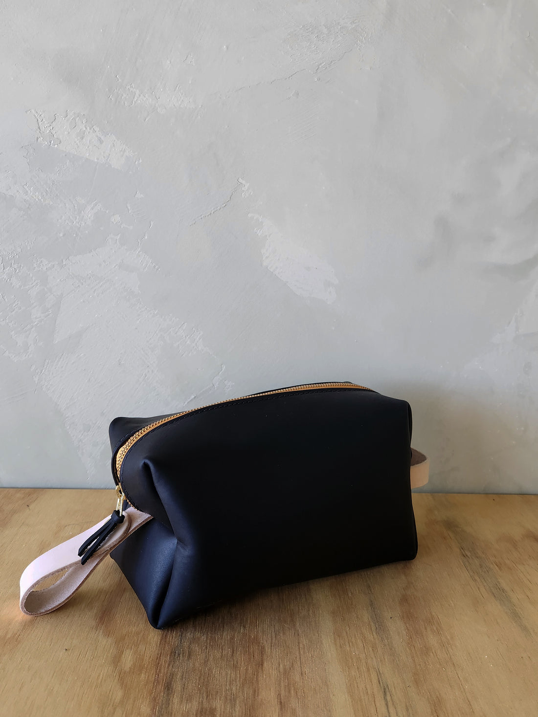 Leather Dopp Kit - Black