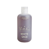 Bottle of Juniper Ridge White Sage body wash on a white background